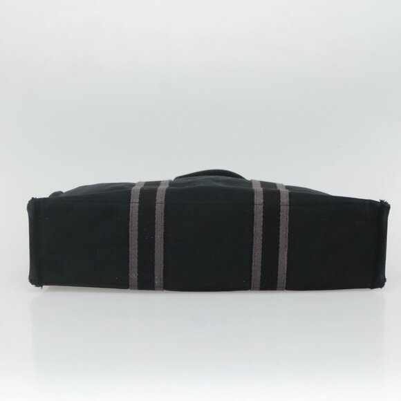 HERMES Fourre Tout MM Hand Bag Canvas Black - Picture 5 of 16